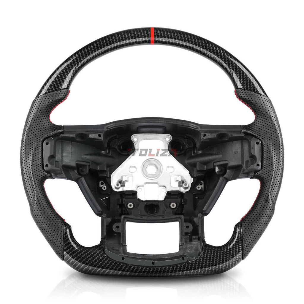 Hydro Dip Carbon Fiber Steering Wheel For Ford F150 Raptor F-150 F450 2015-2020