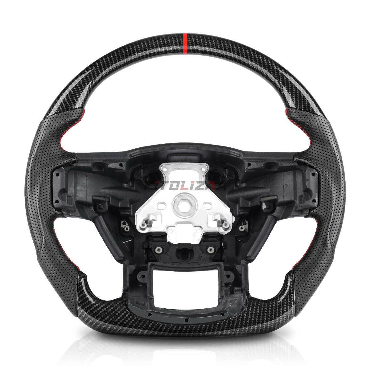 Hydro Dip Carbon Fiber Steering Wheel For Ford F150 Raptor F-150 F450 2015-2020