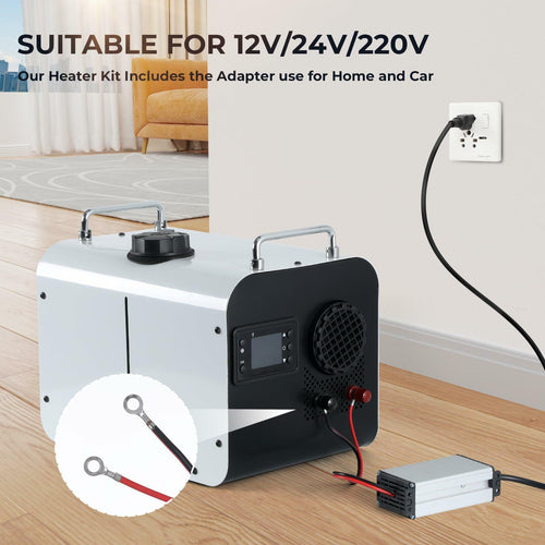 8KW Diesel Air Heater WIFI Smart App, 12V/24V 110V Diesel Heater with 110V AC