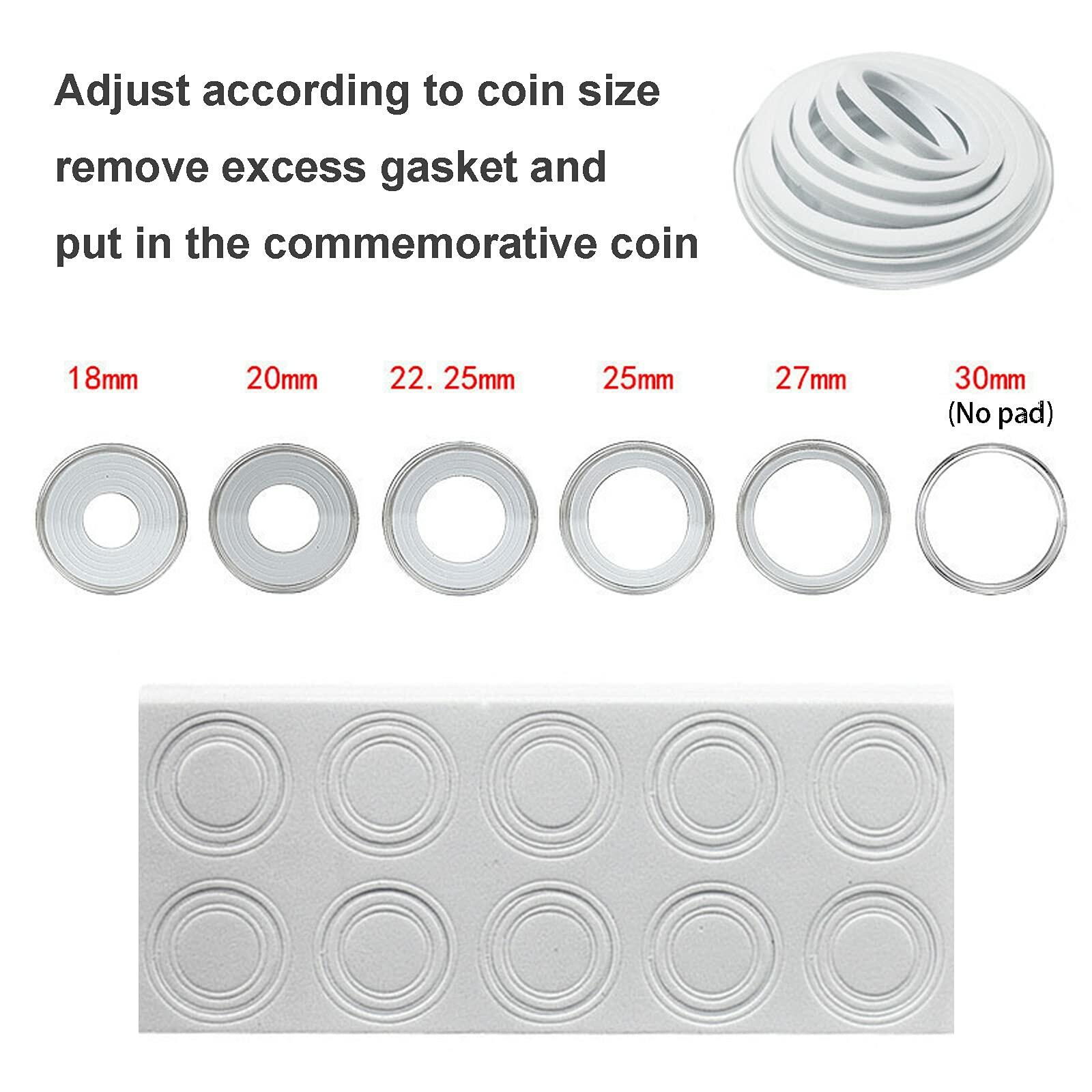 Wooden Coin Capsules Holder Case, Coin Storage Box Banknotes Collection Holder