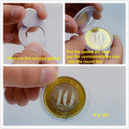 Wooden Coin Capsules Holder Case, Coin Storage Box Banknotes Collection Holder
