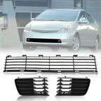 Shelita Front Lower Bumper Grille With Fog Lights Cover w/o Hole for Toyota