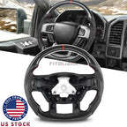 Hydro Dip Carbon Fiber Steering Wheel For Ford F150 Raptor F-150 F450 2015-2020