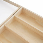 19.7 x 26.5 inch 6 Tiers Wooden Display Case Wall Mount Miniature Display Case