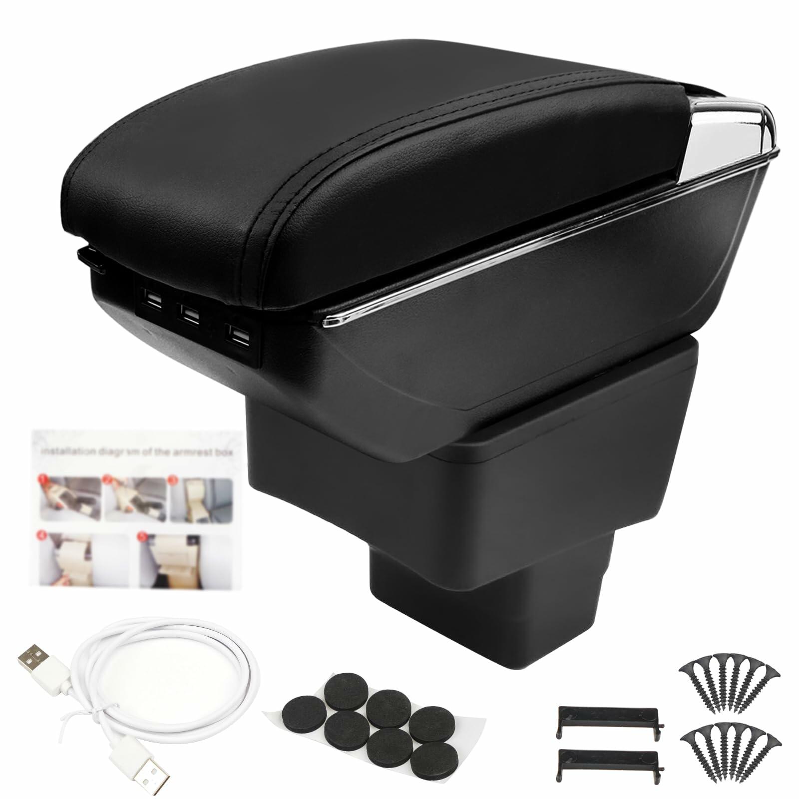 GSTP Center Console Armrest Compatible with Toyota Yaris iA Sedan 2017 2018 with