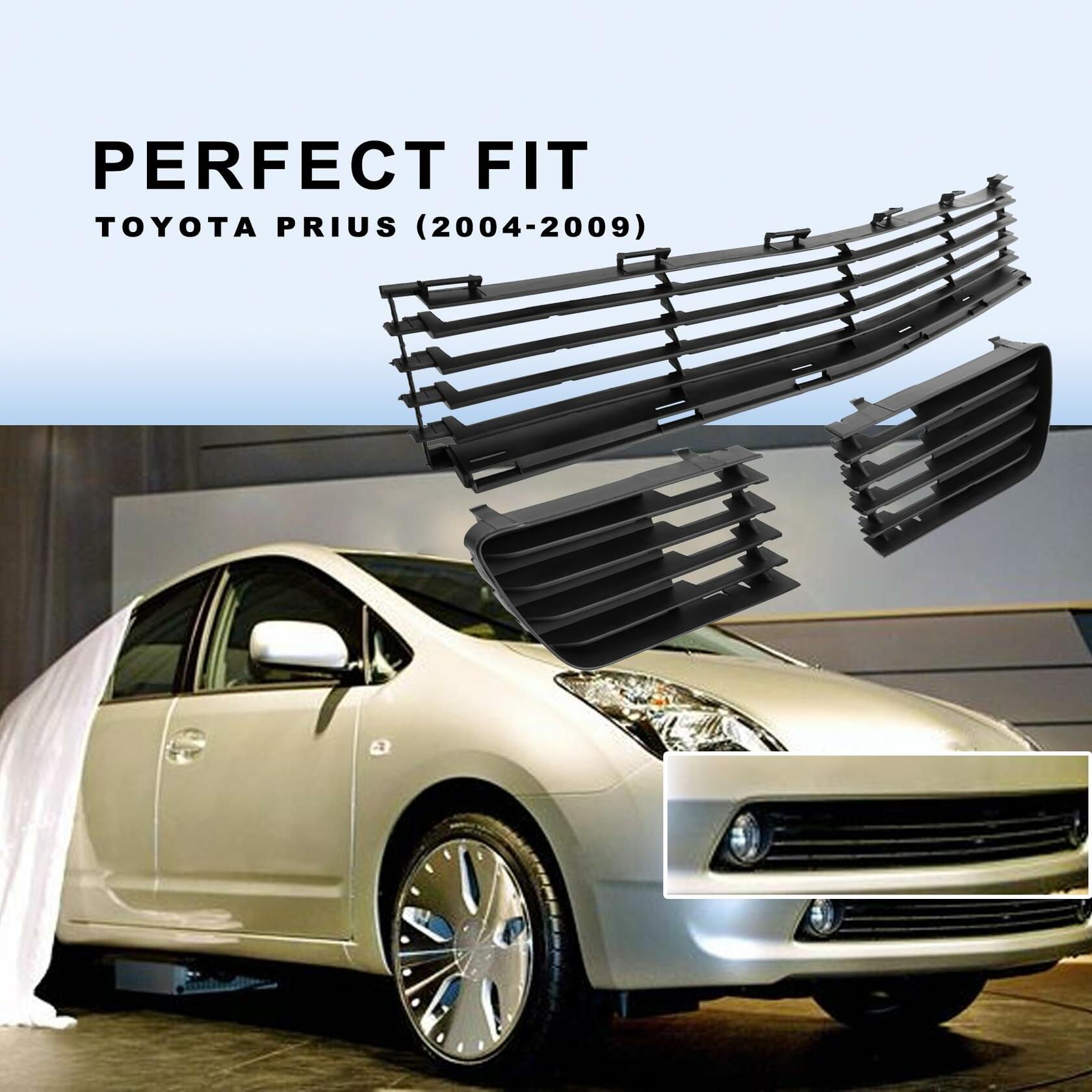Shelita Front Lower Bumper Grille With Fog Lights Cover w/o Hole for Toyota
