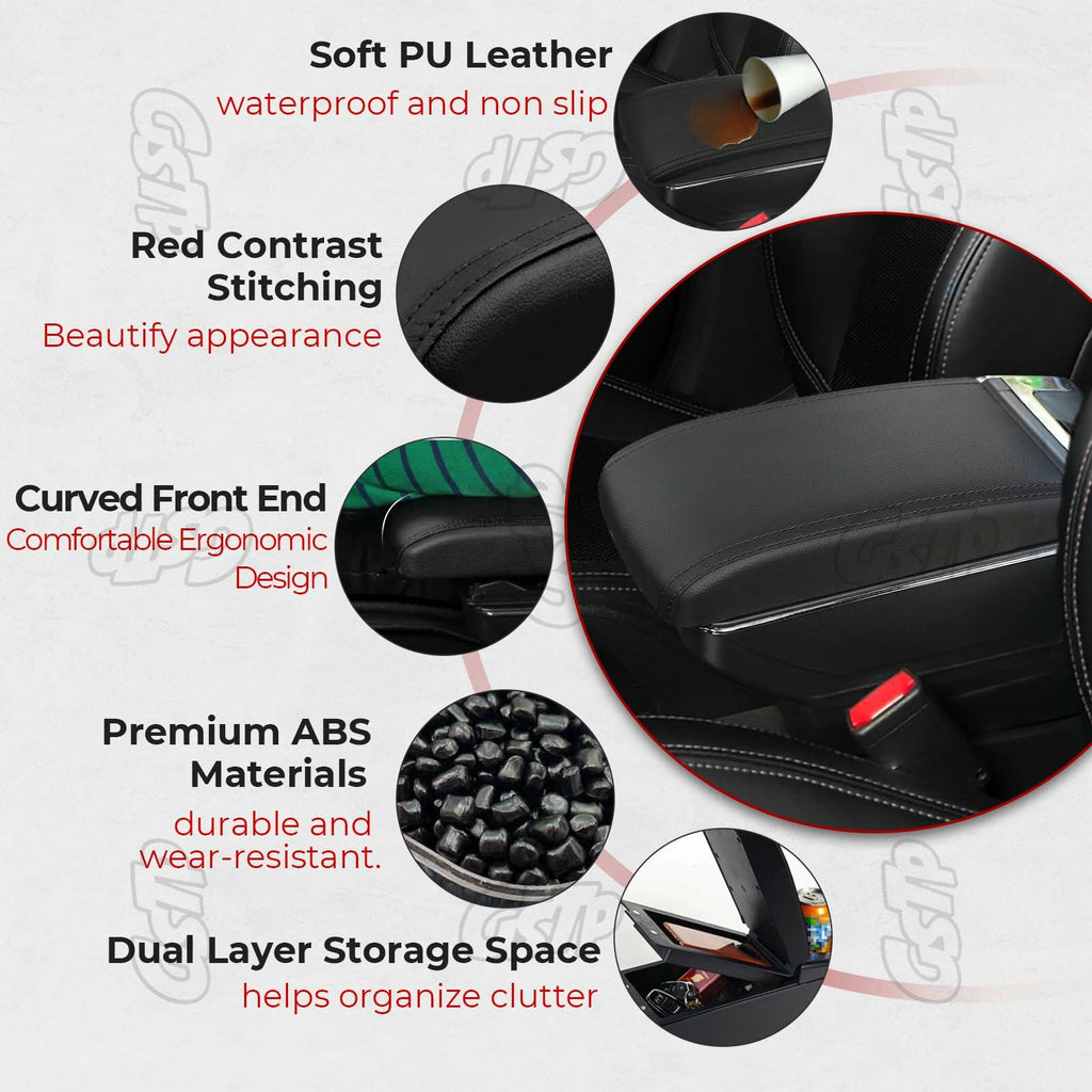GSTP Center Console Armrest Compatible with Toyota Yaris iA Sedan 2017 2018 with