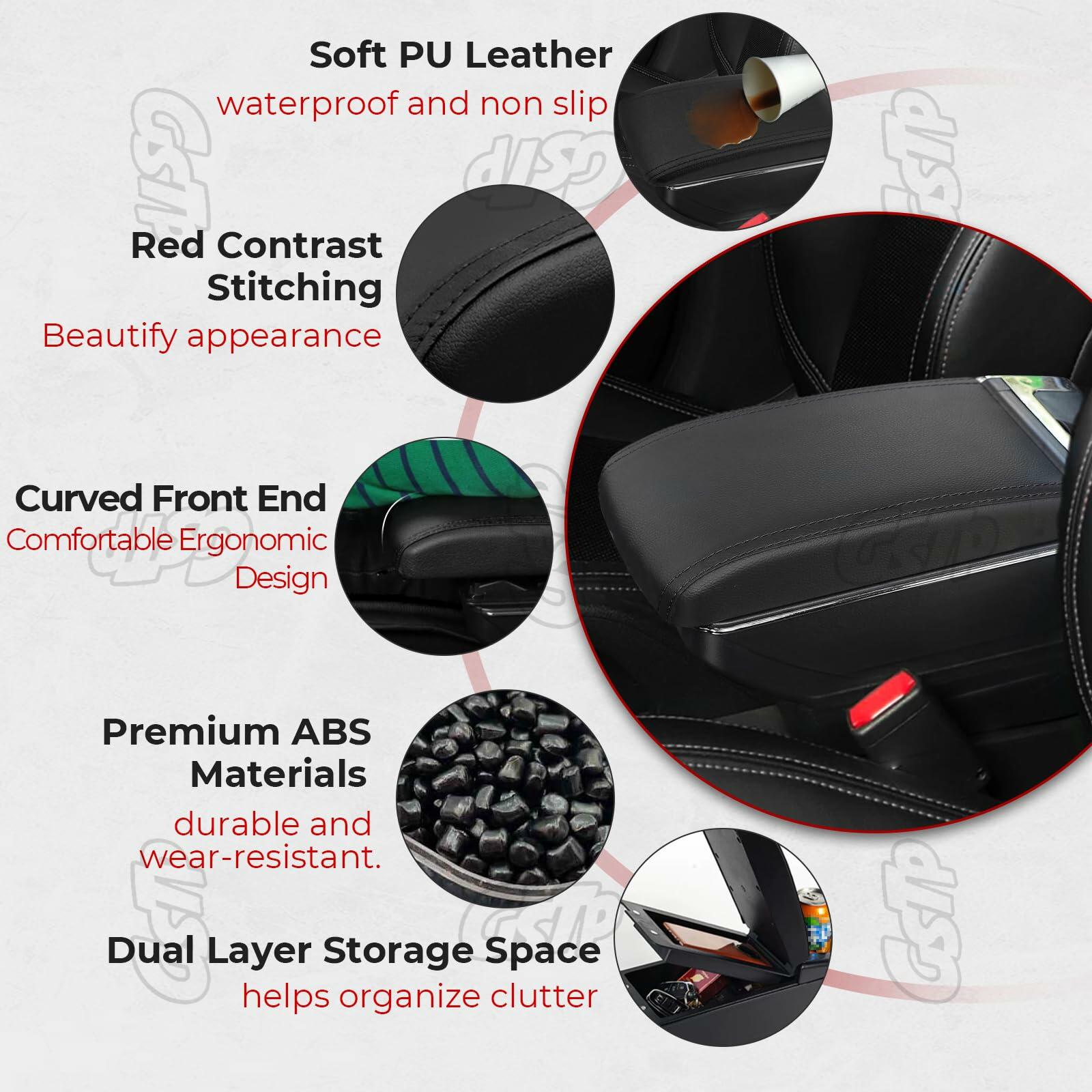 GSTP Center Console Armrest Compatible with Toyota Yaris iA Sedan 2017 2018 with