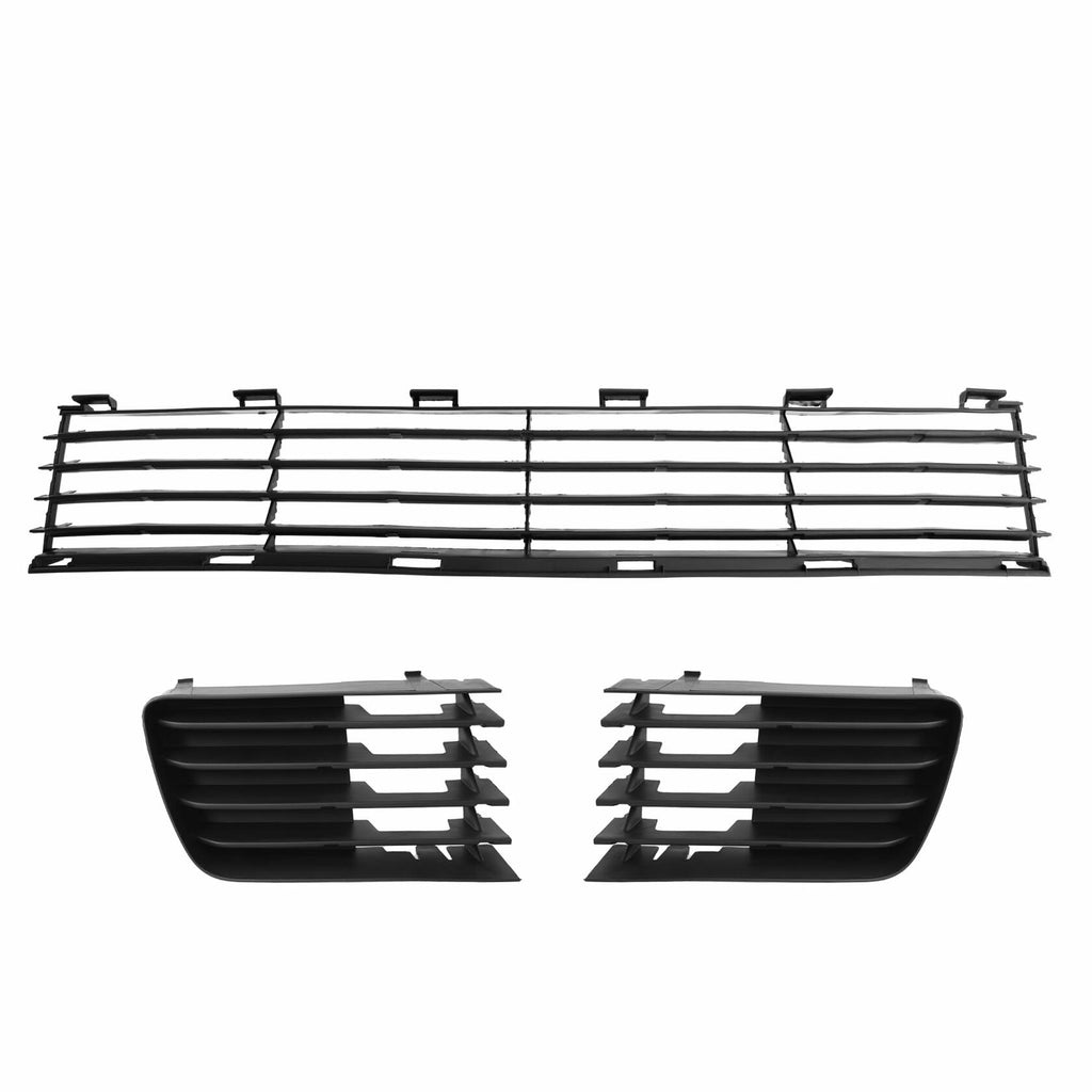 Shelita Front Lower Bumper Grille With Fog Lights Cover w/o Hole for Toyota