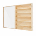 19.7 x 26.5 inch 6 Tiers Wooden Display Case Wall Mount Miniature Display Case