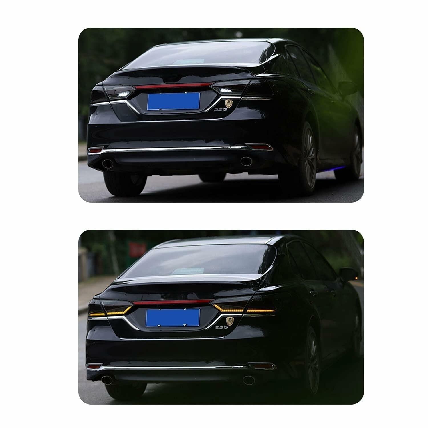 inginuity time LED Tail Lights For Toyota Camry 2018 2019 2020 2021 2022 Smoked