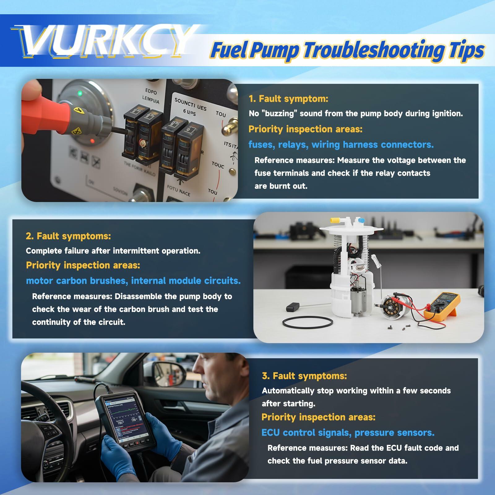 Vurkcy Electric Fuel Pump Compatible with Chevrolet Chevy GMC C/K 1500 2500 3500