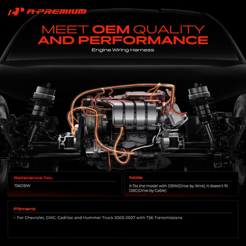 A-Premium Engine Wiring Harness Compatible with Chevrolet GMC Cadillac Hummer