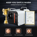 8KW Diesel Air Heater WIFI Smart App, 12V/24V 110V Diesel Heater with 110V AC