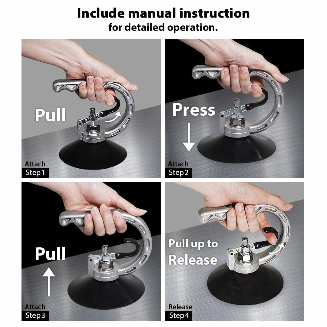 FIRSTINFO A1504C Powerful Suction Cup Aluminum Dent Puller-125mm for Paintless