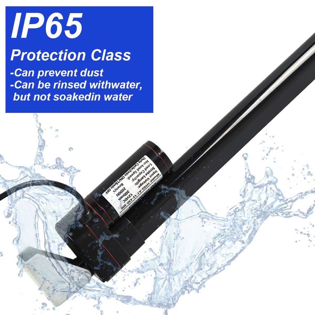 KM-LINEARTECH 18" 440lbs 12V Electric Linear Actuator Fast Speed 0.3"/sec 18
