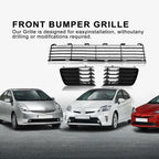Shelita Front Lower Bumper Grille With Fog Lights Cover w/o Hole for Toyota