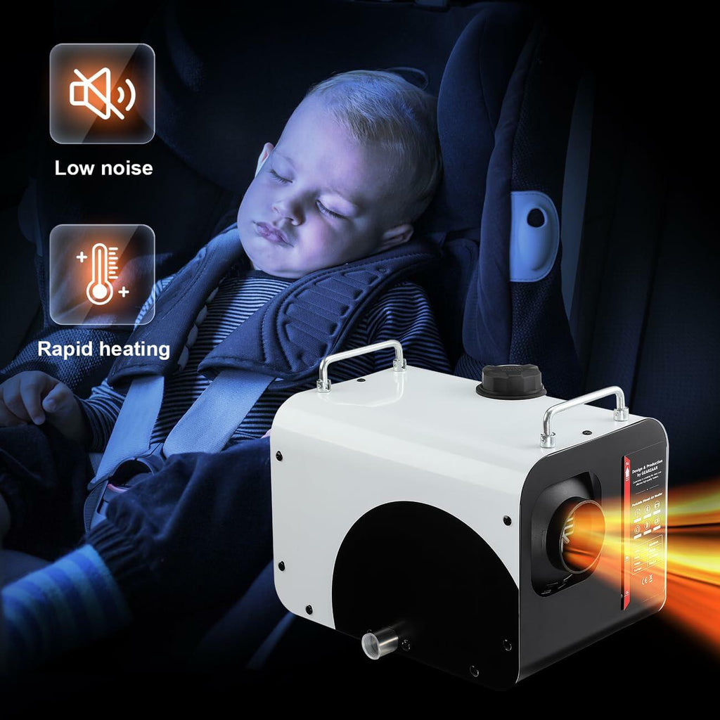8KW Diesel Air Heater WIFI Smart App, 12V/24V 110V Diesel Heater with 110V AC