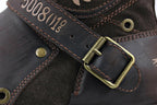 OSSTONE Moto Boots for Men Fashion Zipper-up Leather Chukka Boots Casual Shoes