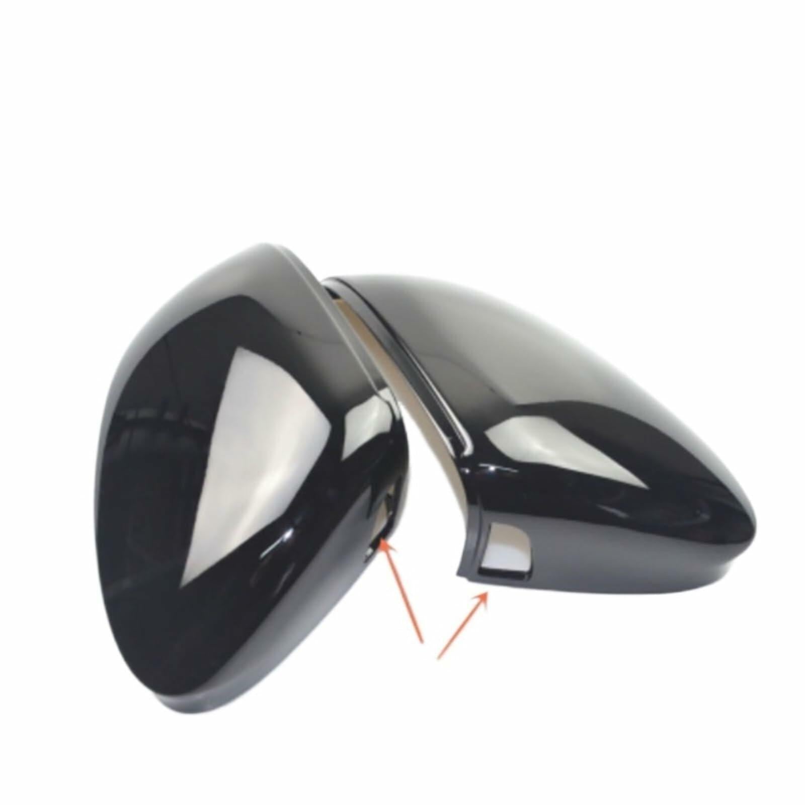 Side Rearview Mirror Housing Black For VW Golf 8 Mk8 Mirror Cover Rear View Side