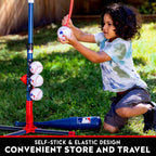 Franklin Sports Kids Baseball Tee - MLB 2-in-1 Grow-with-Me Tee Ball