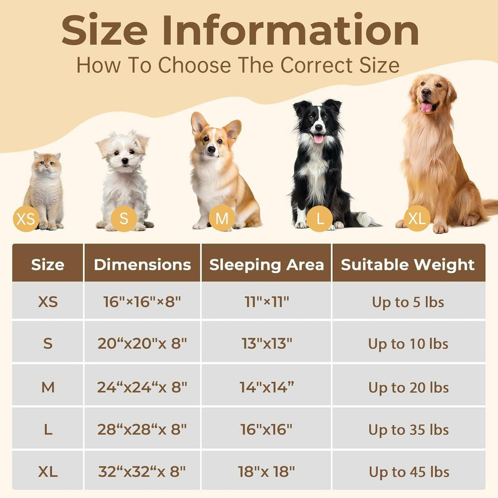Homeuslynn Calming Large Donut Dog and Cat Bed, Anti-Anxiety Round Soft Fluffy