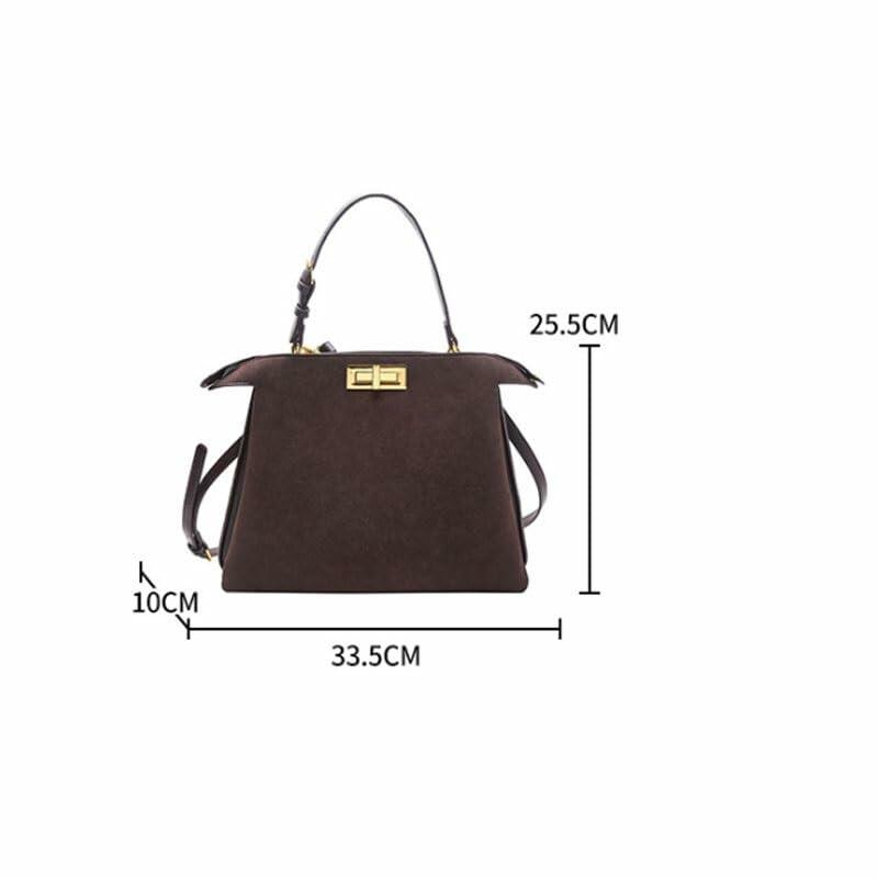 UOHLCX Handbag Matte Finish Shoulder Bag Versatile Daily Commuting