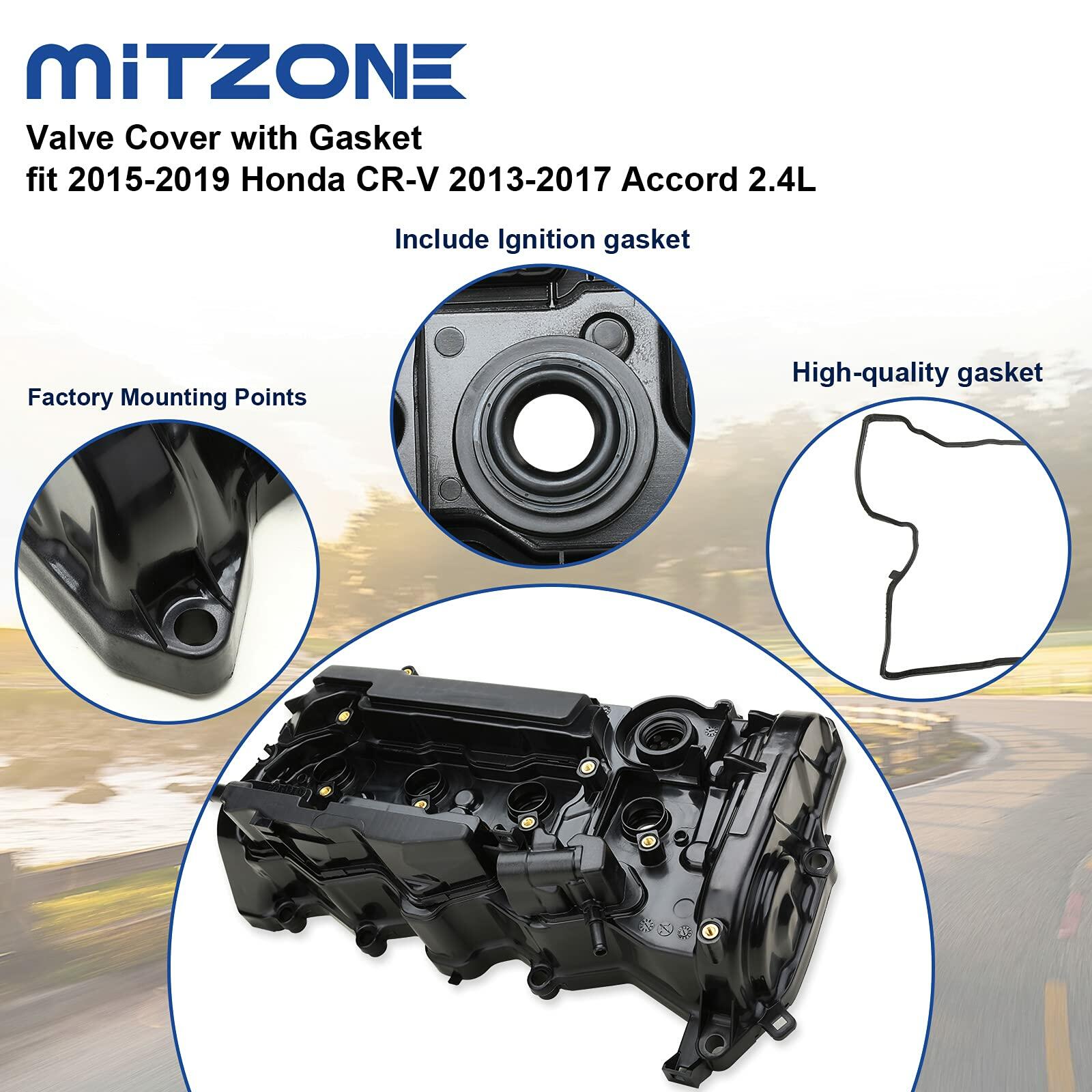MITZONE Engine Valve Cover with Gasket Compatible with 2015-2019 Honda CR-V