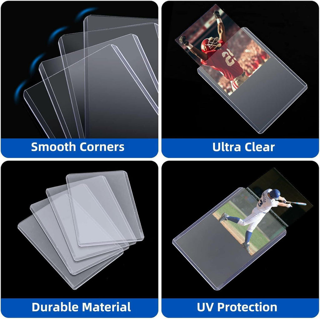 2000 Card Sleeves Hard Plastic, Arjiekwei 3"X4" Baseball Cards Protectors