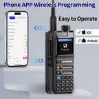 Baofeng AR26 GPS 10W Walkie Talkie Long Range Phone Programming Recording Radio