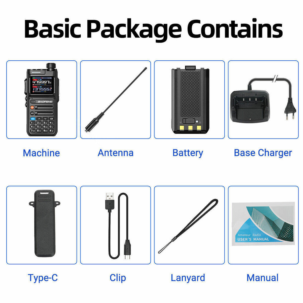 Baofeng AR26 GPS 10W Walkie Talkie Long Range Phone Programming Recording Radio