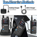 Baofeng AR26 GPS 10W Walkie Talkie Long Range Phone Programming Recording Radio