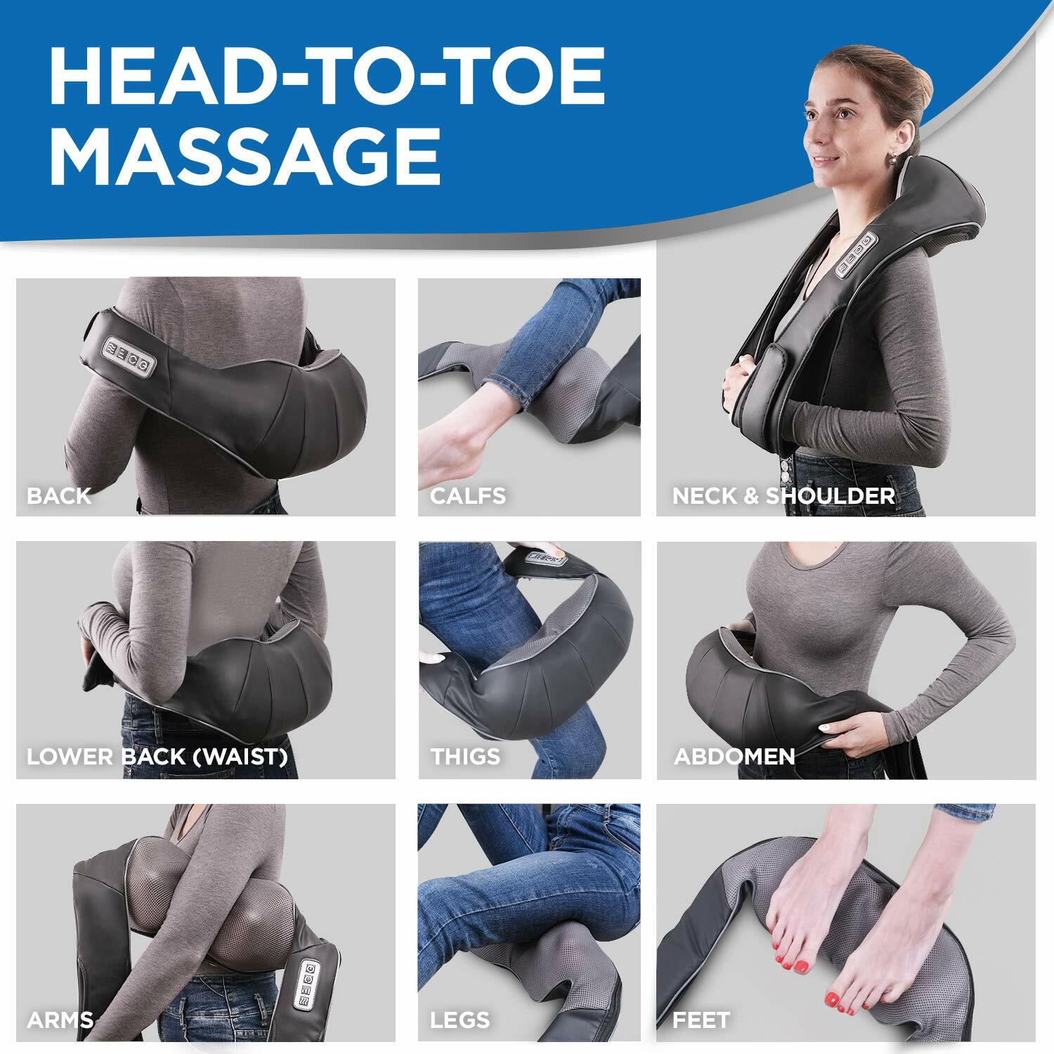 Electric Massagers for Neck and Back and Shoulders - Full Body Pain Relief -