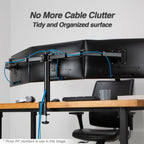 AVLT Triple 27" Monitor Desk Stand Mount Three Monitors on Enhanced Strong