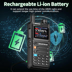 Baofeng AR26 GPS 10W Walkie Talkie Long Range Phone Programming Recording Radio