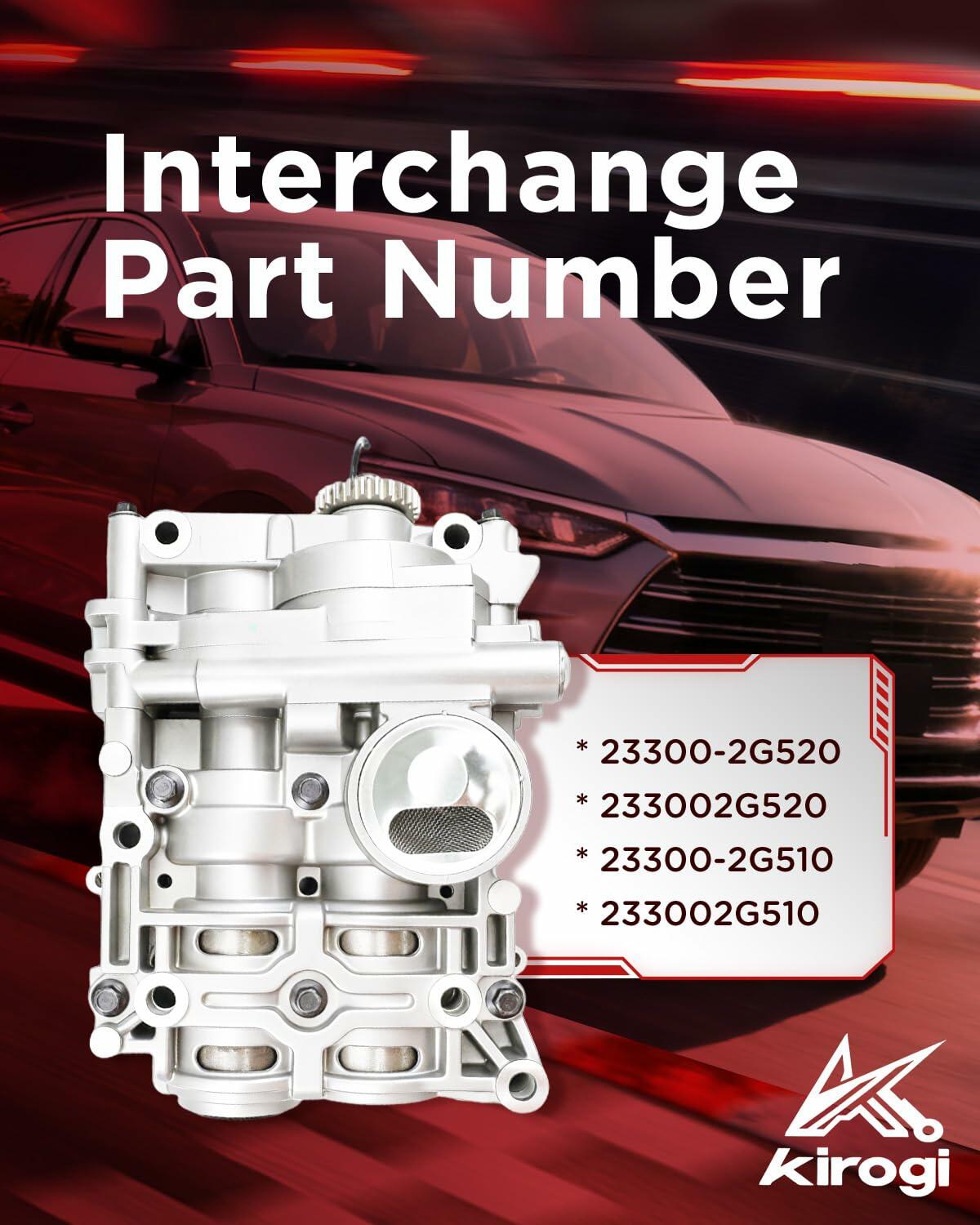 Kirogi 23300-2G520 All New Engine Oil Pump Balance Shaft Assembly (24 Teeth)
