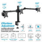 AVLT Triple 27" Monitor Desk Stand Mount Three Monitors on Enhanced Strong