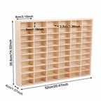 1:64 Scale Toy Car Display Case Organizer Storage, Wooden Wheel Rack Wall