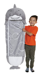 2 Pack Happy Nappers: Pillow & Sleepy Sack Medium - Grey Shark - 54 x 20inches,