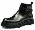Santimon Mens Black Dress Chelsea Boots Genuine Leather Cap Toe Zipper Ankle