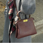 UOHLCX Handbag Matte Finish Shoulder Bag Versatile Daily Commuting