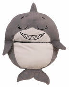 2 Pack Happy Nappers: Pillow & Sleepy Sack Medium - Grey Shark - 54 x 20inches,