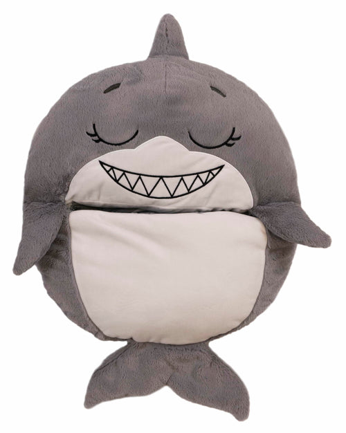 2 Pack Happy Nappers: Pillow & Sleepy Sack Medium - Grey Shark - 54 x 20inches,