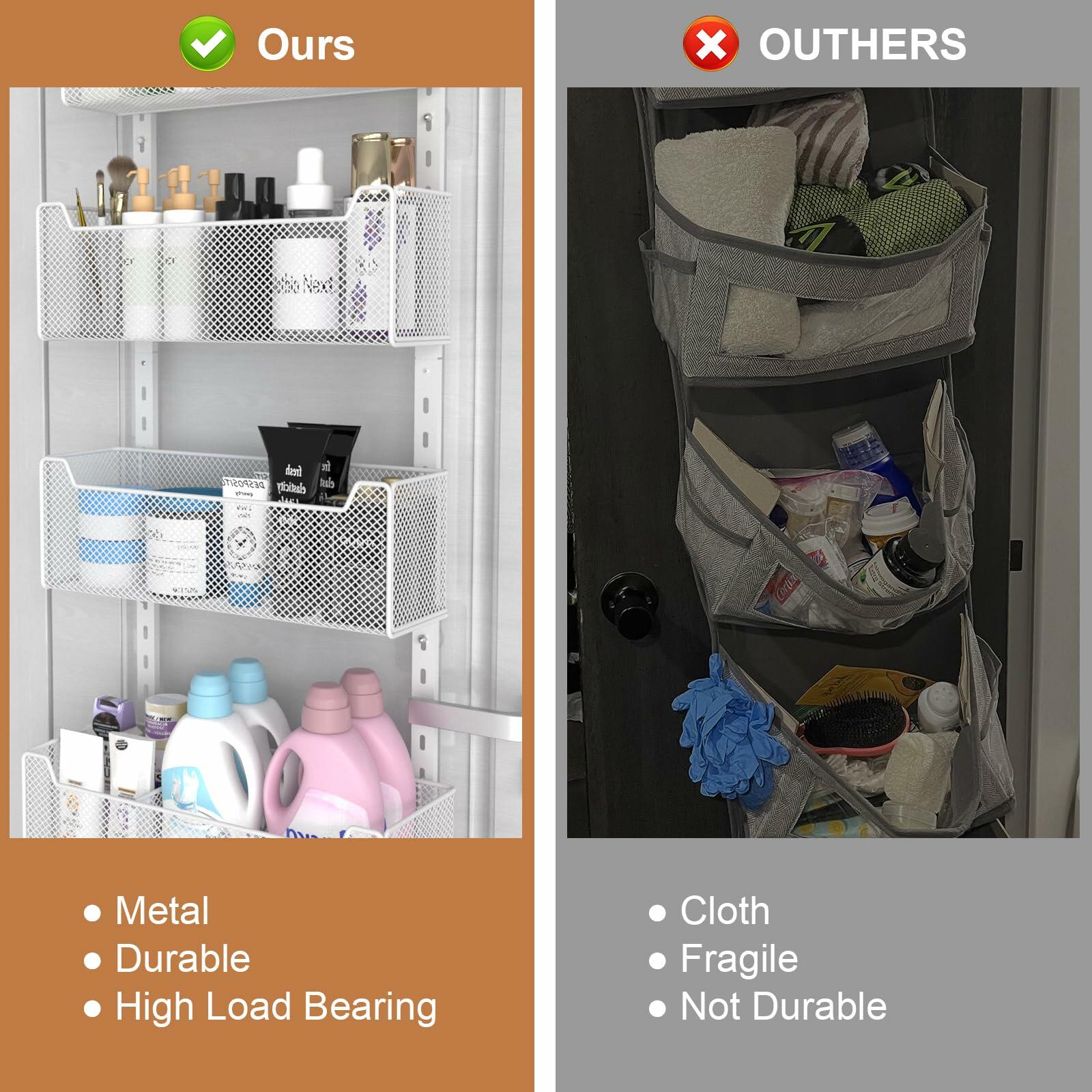 VyGrow Over The Door Organizer, 8-tier Metal Door Organizer Hanging with