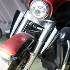 HCmotorku Motorcycle Fork Mount Wind Deflectors Fit for Harley Road King Street