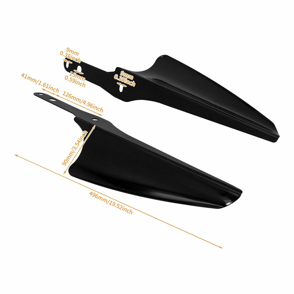 HCmotorku Motorcycle Fork Mount Wind Deflectors Fit for Harley Road King Street