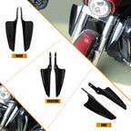 HCmotorku Motorcycle Fork Mount Wind Deflectors Fit for Harley Road King Street