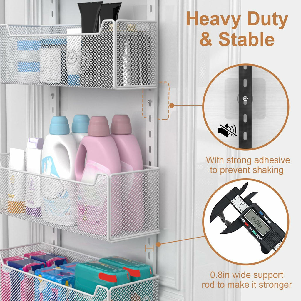 VyGrow Over The Door Organizer, 8-tier Metal Door Organizer Hanging with