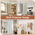 SUNALLY Room Divider Curtain Rod, No Drilling Room Separator for Space Partition