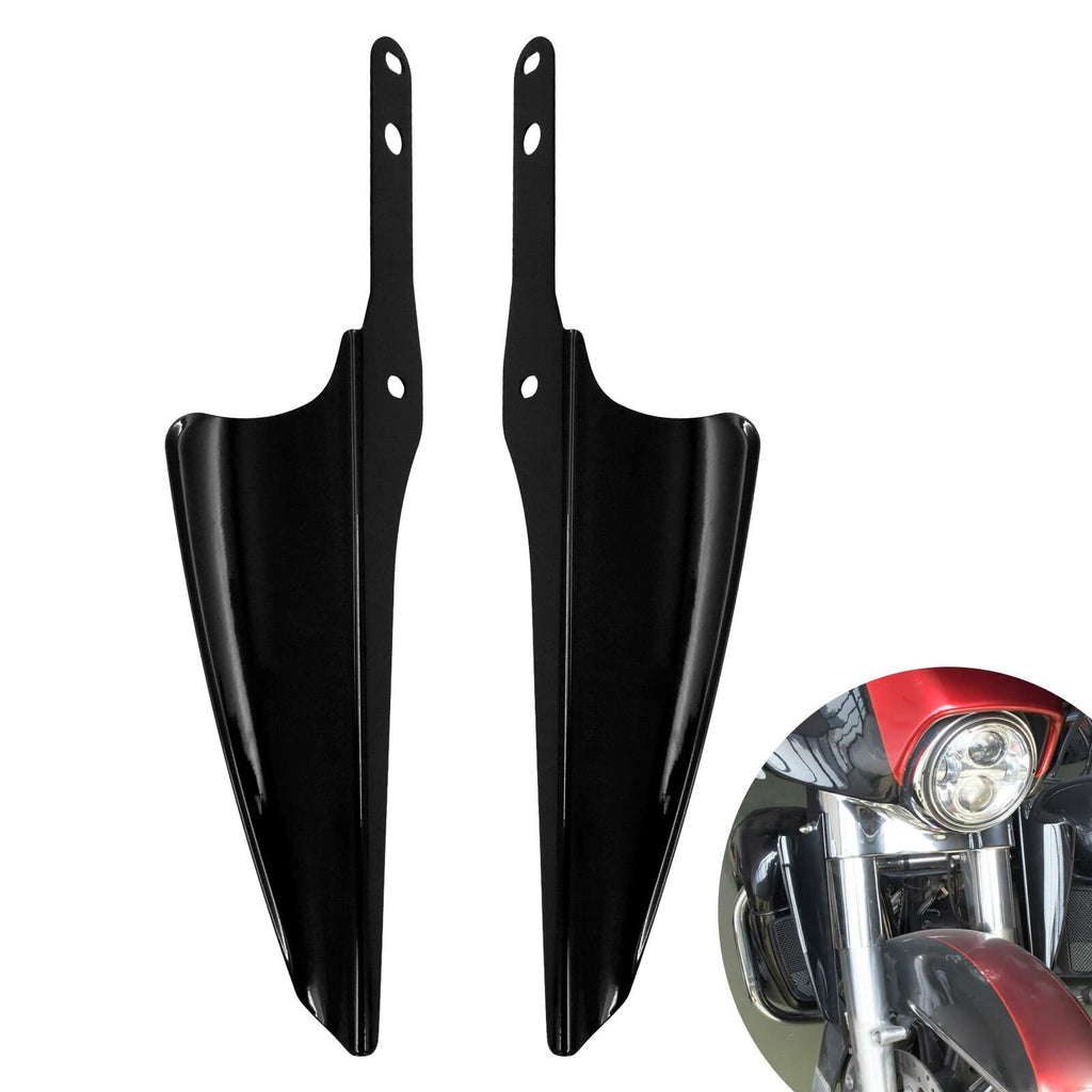 HCmotorku Motorcycle Fork Mount Wind Deflectors Fit for Harley Road King Street